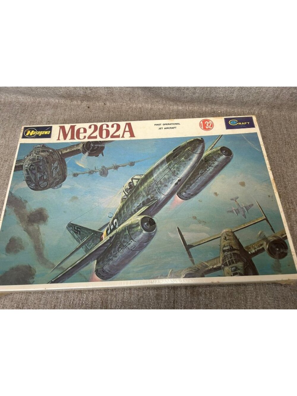Hasegawa Messerschmitt Me262A WWII German Jet Fighter New Factory Sealed JS-079